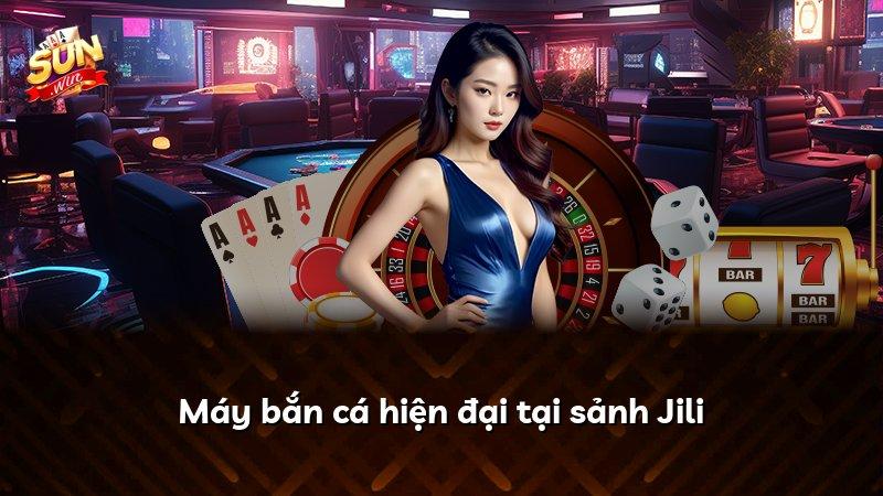 Máy bắn cá hiện đại tại sảnh Jili