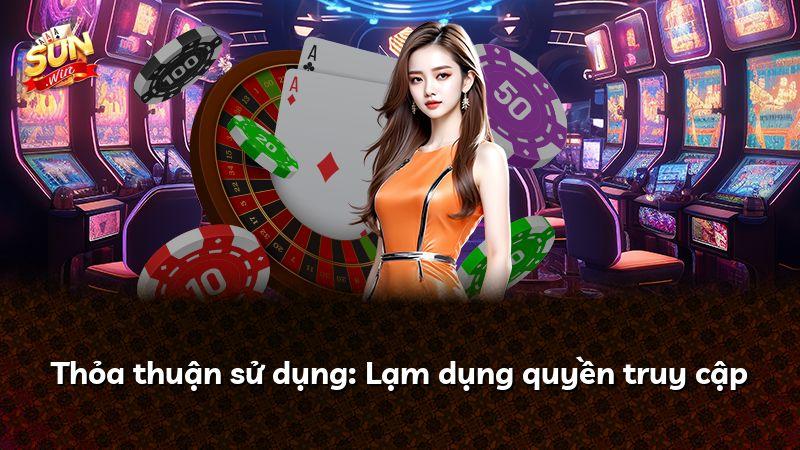 Thỏa thuận sử dụng: Lạm dụng quyền truy cập